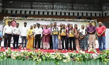 उप मुख्यमंत्री  अरुण साव ने बहतराई खेल अकादमी के अंतरराष्ट्रीय पदक विजेता खिलाड़ियों का किया सम्मान, बढ़ाया हौसला