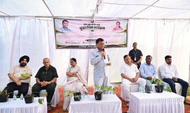  गांधी जयंती पर औद्योगिक क्षेत्र कोरबा में लगाए गए लगभग 100 पौधे