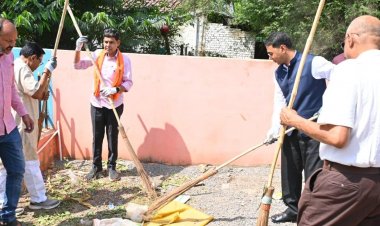 सेवा संकल्प अभियान : स्वच्छता एक आदत है जो धीरे-धीरे संस्कार बनेगी - मंत्री  टंक राम वर्मा