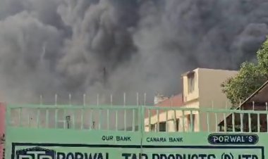 रायपुर के उरला में Porwal Tar Products फैक्ट्री में दूसरी बार आग, सुरक्षा व्यवस्था पर सवाल