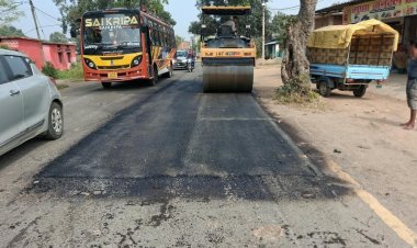 बारिश से क्षतिग्रस्त सड़कों की मरम्मत शुरू, 154 किलोमीटर मार्गों पर होगा बीटी पैच कार्य