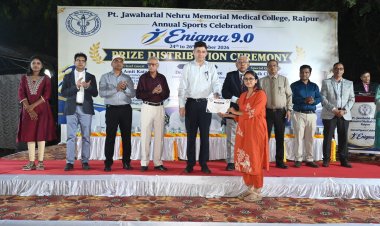 पं. जवाहरलाल नेहरू मेडिकल कॉलेज में वार्षिक खेल समारोह ‘एनिग्मा 9.0’ के अंतर्गत पुरस्कार वितरण समारोह आयोजित