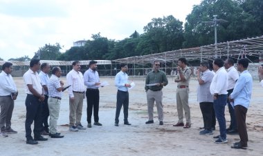 कलेक्टर, एस पी ने राज्योत्सव स्थल पहुंचकर तैयारियों का लिया जायजा, अधिकारियों को दिए आवश्यक दिशा-निर्देश
