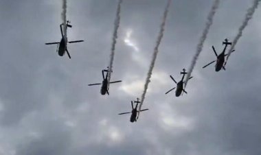 रायपुर के आसमान में गूंजा सारंग टीम के हेलीकॉप्टरों का शोर, 2 नवंबर को होगा भव्य एयर शो