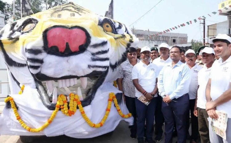 वन्यजीव संरक्षण का संदेश लेकर गांव-गांव पहुंचेगा ‘बाघ रथ’, वन मंत्री  केदार कश्यप ने दिखाई हरी झंडी