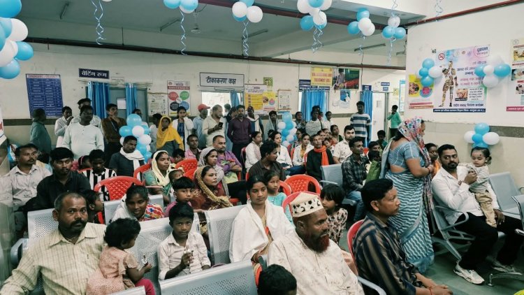अम्बिकापुर : सेवा संकल्प अभियान: सेवा मेरा योगदान : राष्ट्रीय बाल स्वास्थ्य कार्यक्रम के तहत निःशुल्क स्वास्थ्य परीक्षण शिविर आयोजित, 48 मरीज उपचार एवं सर्जरी के लिए चिन्हांकित