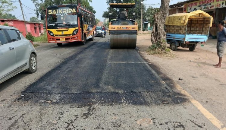 बारिश से क्षतिग्रस्त सड़कों की मरम्मत शुरू, 154 किलोमीटर मार्गों पर होगा बीटी पैच कार्य