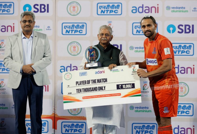 जसकरण सिंह के पांच गोलों के बावजूद बैलाडीला बुल्स जीत से दूर, संस्कारधानी स्ट्राइकर्स ने 5-5 से ड्रॉ कराया मुकाबला